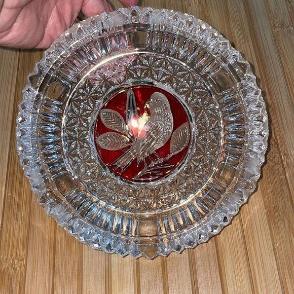 Vintage Hofbauer Crystal Red Byrd Collection NWOT - Picture 3 of 5